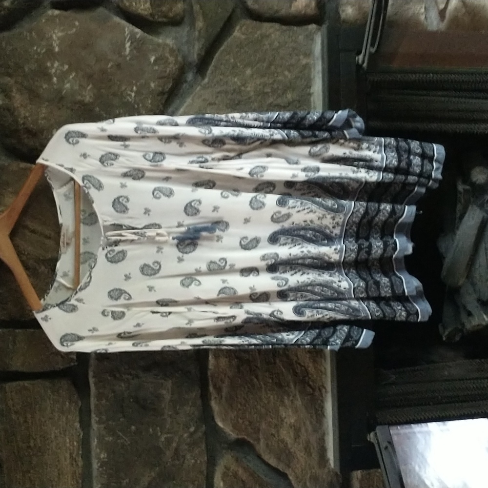 Boho paisley top XL